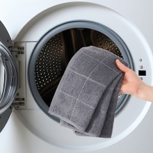 Glynniss Dishcloths Kitchen Highly Absorbent Dish Rags 100% Cotton Dish Cloths for Washing Dishes, Cleaning (12pcs Gray)