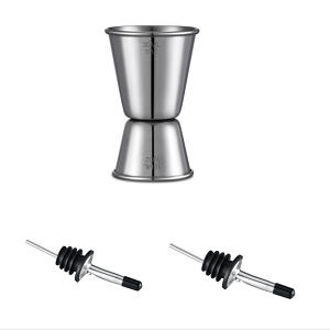 Cocktail Mixing Glass, veecom 18oz Crystal Mixing Glass Bartender Kit, 8 Piece Old Fashioned Cocktail Set with Strainer, Spoon, Jigger, Picks, Pourers, Bar Tools Cocktail Shaker Set (8 Pieces)