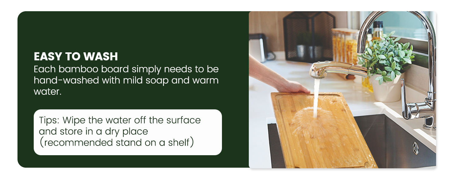 Extra Large Cutting Board, 17.6" Bamboo Cutting Boards for Kitchen with Juice Groove and Handles Kitchen Chopping Board for Meat Cheese board Heavy Duty Serving Tray, XL, Empune