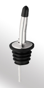 WAFJAMF 12 Pcs Liquor Pour Spouts Set, Stainless Steel Liquor Bottle Pourers with Rubber Dust Caps, for Pours Liquid, Olive Oil, Wine, Vinegar (Gold-12 Pack)