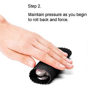 2 Set Silicone Garlic Peeler Easy Roller Tube Useful Garlic Odorfree Kitchen Tool (Black,Clear)