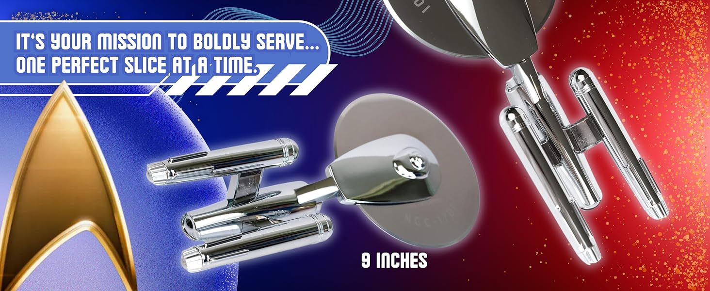 Star Trek: The Original Series USS Enterprise NCC 1701 Pizza Cutter Utensil