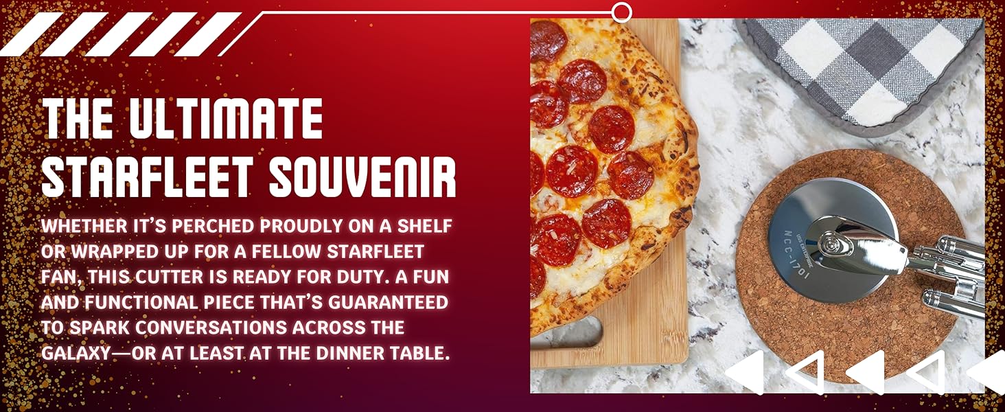 Star Trek: The Original Series USS Enterprise NCC 1701 Pizza Cutter Utensil