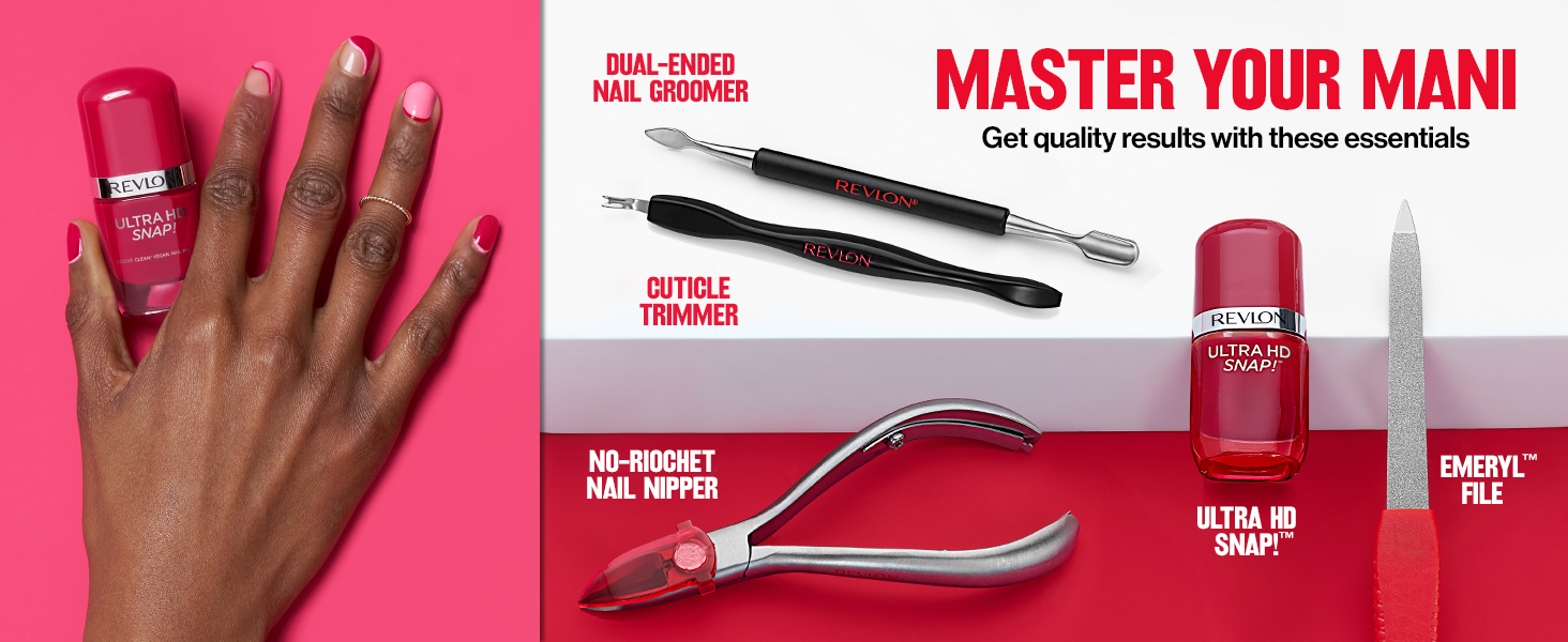 Revlon No-Ricochet Nail Nipper, Mess-Free Cuticle Remover Tool with Magnetic Shield for No Fly-Away Clippings, Made with Stainless Steel and Precision Blade, Easy Grip, 1 Count