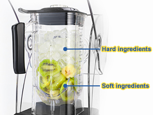 CRANDDI Commercial Quiet Blender, 2200 Watt Professional Countertop Blender with 80oz Pitcher, Built-in Pulse & 15-speeds Control, Smoothie Blender for Commercial and Home, K90 Black