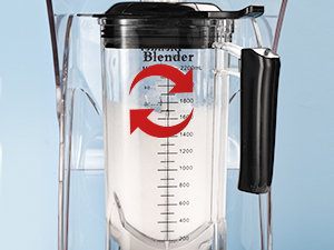 CRANDDI Commercial Quiet Blender, 2200 Watt Professional Countertop Blender with 80oz Pitcher, Built-in Pulse & 15-speeds Control, Smoothie Blender for Commercial and Home, K90 Black