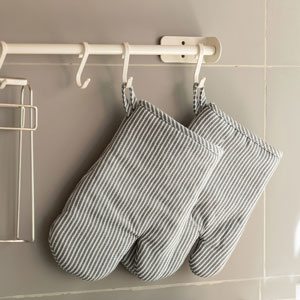 4Pcs Oven Mitts and Pot Holders, Heat Resistant Oven Mitts Set with Pothholder,Heat Resistant Microwave Gloves Safe for Baking,Cooking, BBQ