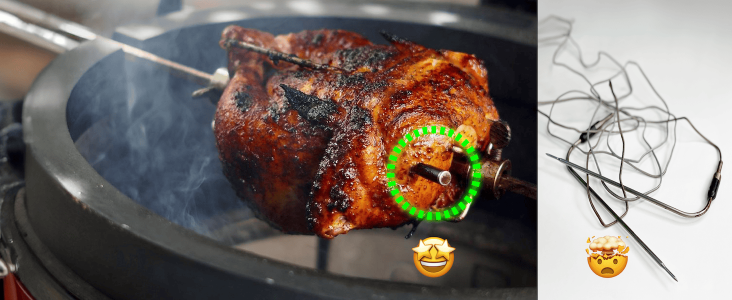 MeatStick X – Smart Wireless Meat Probe for Grilling, Smoking & BBQ | 500ft+ Bluetooth Range | Works in Oven, Smoker & Grill