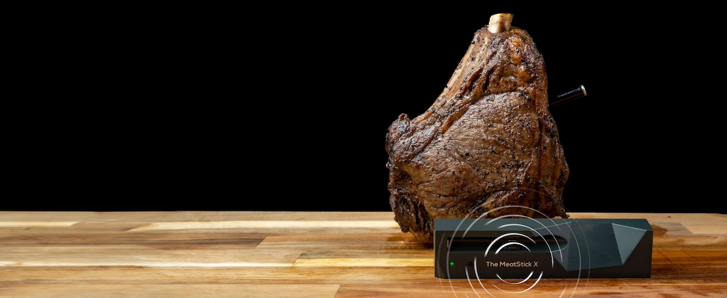 MeatStick X – Smart Wireless Meat Probe for Grilling, Smoking & BBQ | 500ft+ Bluetooth Range | Works in Oven, Smoker & Grill