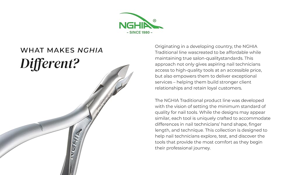 NGHIA Cuticle Nipper - D-03 JAW 14 | Stainless Steel | Durable and Sharp | Ergonomic Design | Grey Plated | Ideal for Salons and Home Use
