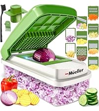 Mueller The Real Original Pro Chopper since 2013 Vegetable Chopper Mandoline Slicer, 8 Blade Food Veggie Chopper Onion Vegetable Cutter with Container, Kitchen Gadgets & Essentials, (10 in 1)