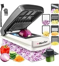 Mueller The Real Original Pro Chopper since 2013 Vegetable Chopper Mandoline Slicer, 8 Blade Food Veggie Chopper Onion Vegetable Cutter with Container, Kitchen Gadgets & Essentials, (10 in 1)