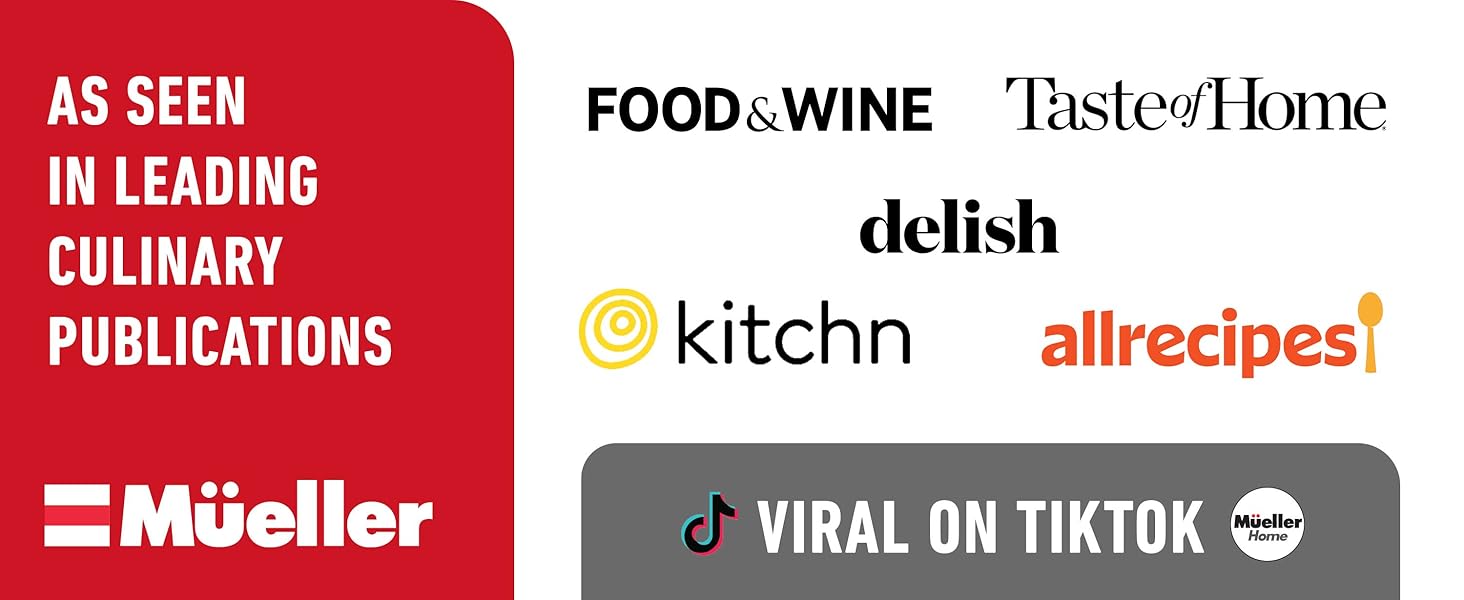 Mueller The Real Original Pro Chopper since 2013 Vegetable Chopper Mandoline Slicer, 8 Blade Food Veggie Chopper Onion Vegetable Cutter with Container, Kitchen Gadgets & Essentials, (10 in 1)