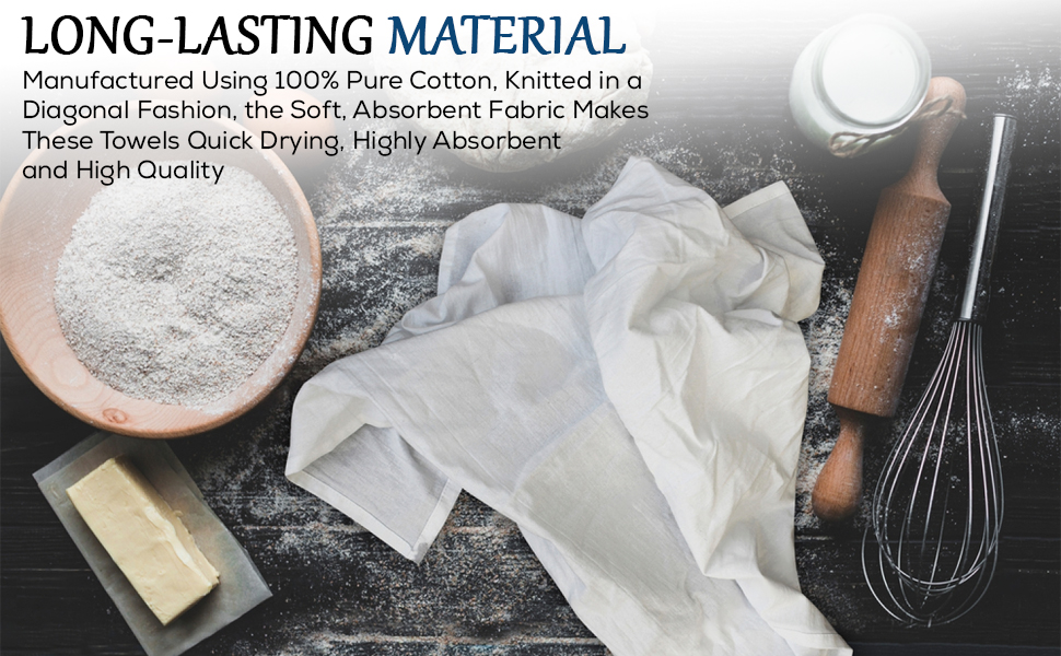 Simpli-Magic Flour Sack Kitchen Towels 24