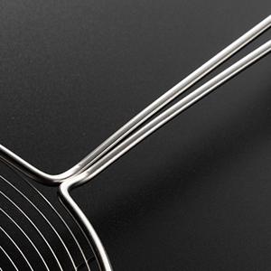 Enhanced Version Stainless Steel Spider Strainer Skimmer Ladle, Set of 3 Sizes Kitchen Strainer Spoon for Cooking and Frying, Pasta Strainer, Food Preparation-32.5cm, 36cm, 38cm