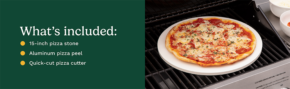 Cuisinart CPS-515 Deluxe Pizza Grilling Pack (Pizza Stone, Pizza Peel, Pizza Cutter)