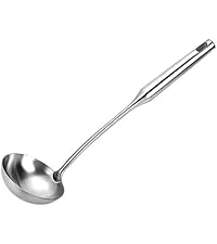 TBWHL Multi-functional Hot Pot Fat Skimmer Spoon - Stainless Steel Fine Mesh Food Strainer for Skimming Grease and Foam DIA 3.1