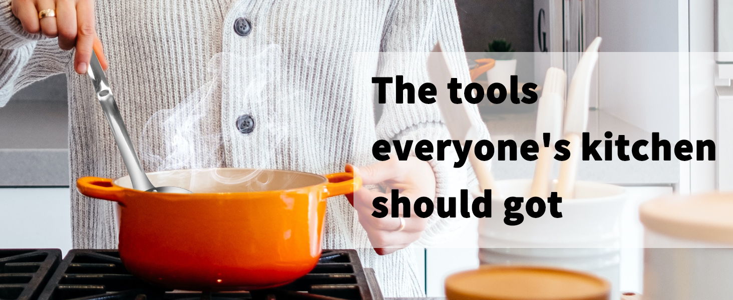 TBWHL Multi-functional Hot Pot Fat Skimmer Spoon - Stainless Steel Fine Mesh Food Strainer for Skimming Grease and Foam DIA 3.1