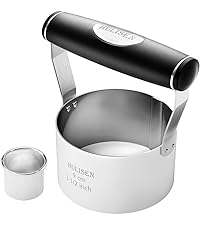 HULISEN 3 inch Biscuit Cutter, Stainless Steel Round Cookies Cutter with Soft Grip Handle, Gift Package