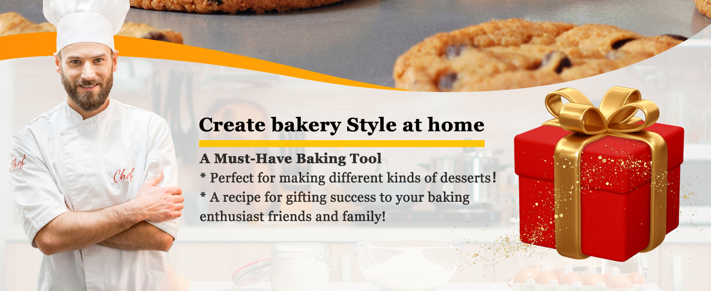 HULISEN 3 inch Biscuit Cutter, Stainless Steel Round Cookies Cutter with Soft Grip Handle, Gift Package