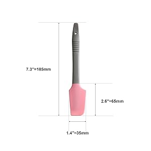 Silicone Mini Spatula, Curved Small Spatula, Kitchen Jar Spatula, Wet Pet Food Can Spoon, for Cooking Baking Frosting or Mixing, 6pcs