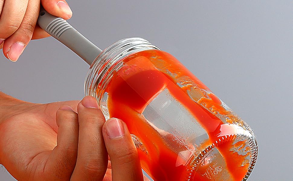 Silicone Mini Spatula, Curved Small Spatula, Kitchen Jar Spatula, Wet Pet Food Can Spoon, for Cooking Baking Frosting or Mixing, 6pcs