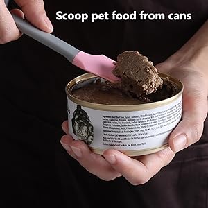 Silicone Mini Spatula, Curved Small Spatula, Kitchen Jar Spatula, Wet Pet Food Can Spoon, for Cooking Baking Frosting or Mixing, 6pcs