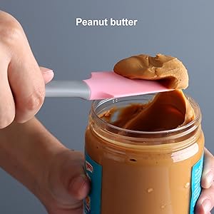 Silicone Mini Spatula, Curved Small Spatula, Kitchen Jar Spatula, Wet Pet Food Can Spoon, for Cooking Baking Frosting or Mixing, 6pcs