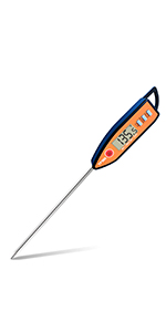 Digital Meat & Milk Thermometer - Instant Read Probe for Cooking, BBQ, Grill, Deep Fry, Roast & Baking
