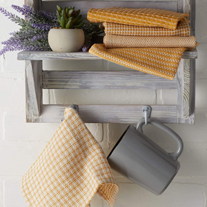 DII Everyday Kitchen Collection Assorted Dishcloth Set, 12x12, Antique Green, 5 Count