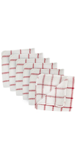 DII Everyday Kitchen Collection Assorted Dishcloth Set, 12x12, Antique Green, 5 Count