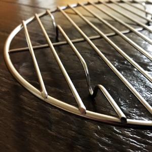 CAMPINGMOON φ8.27inch/φ21cm Round Stainless Steel Roasting Baking Steaming Cooling Rack Cooking Grid Grill Fits for 10-inch Dutch Oven W21