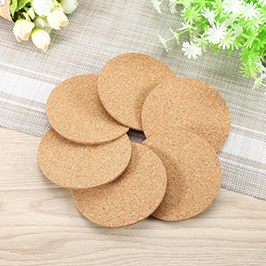 12 Pcs Cork Coaster for Drink, Absorbent Heat Resistant Reusable Tea or Coffee Coaster, Blank Coasters for Crafts,Warm Gifts Cork Coasters for Relatives and Friends.