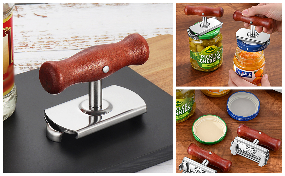 Jar Opener for Weak Hands,Jar Opener for Seniors with Arthritis,Easily Open the Jar with A Simple Twist,Good Gifts for Children and Women (Brown)