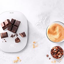 ZWILLING Enfinigy Digital Kitchen Food Scale, Max Weight 22lbs, Grams & Ounces, .1-gram Accuracy, Black