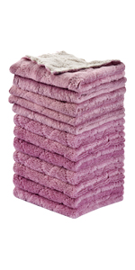 12PCS Kitchen Towels Dish Towels, Multipurpose Reusable Dish Cloths, Double-Sided Microfiber Cleaning Rags for Furniture, Tea, Bowl, 10x 6 inch