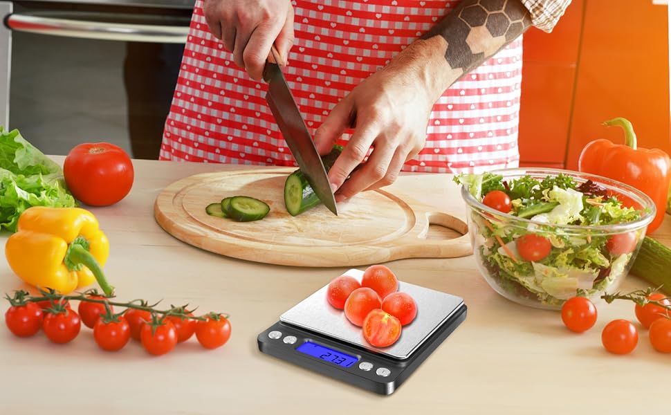 Fuzion Digital Gram Scale with 2 Trays, 500g/ 0.01g Small Jewelry Scale, 6 Units Gram Scales Digital Weight Gram and Oz, Tare Function, Digital Herb Scale for Food, Mini Reptile