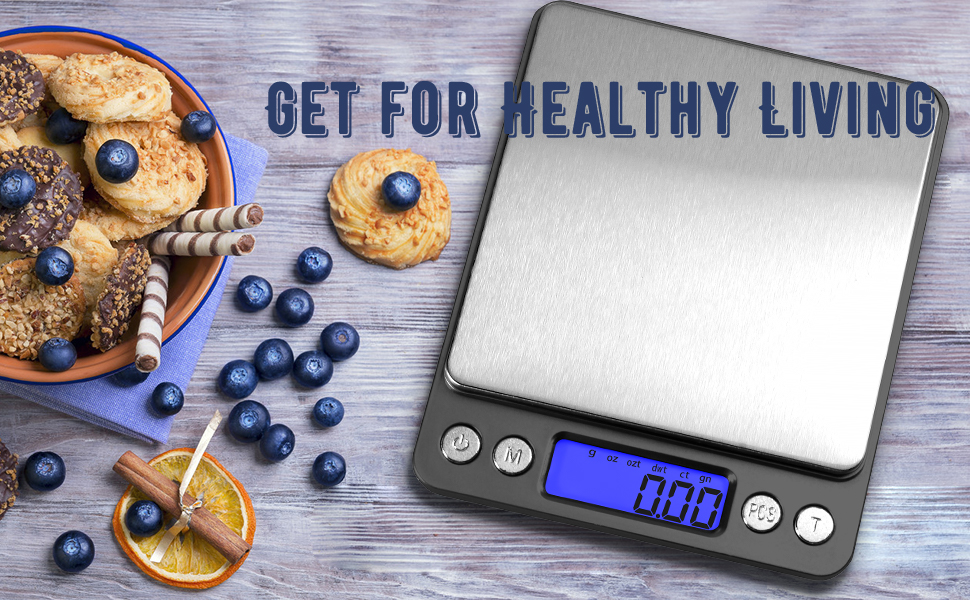 Fuzion Digital Gram Scale with 2 Trays, 500g/ 0.01g Small Jewelry Scale, 6 Units Gram Scales Digital Weight Gram and Oz, Tare Function, Digital Herb Scale for Food, Mini Reptile