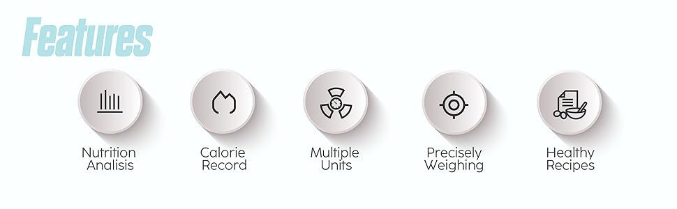 CUBITT Smart Kitchen Scale, Bluetooth Food Scale with Nutritional Calculator for Keto, Macro and Calorie, Digital Grams and Oz for Weight Loss, Cooking and Baking with Smartphone APP (Black Color)