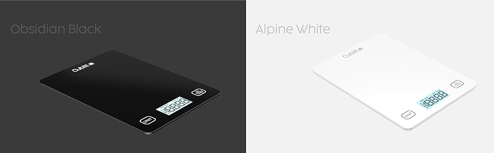 CUBITT Smart Kitchen Scale, Bluetooth Food Scale with Nutritional Calculator for Keto, Macro and Calorie, Digital Grams and Oz for Weight Loss, Cooking and Baking with Smartphone APP (Black Color)