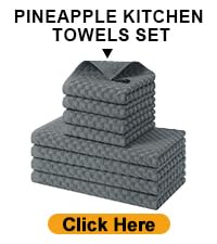 Homaxy 100% Cotton Terry Kitchen Towels(Black, 13 x 28 inches), Checkered Designed, Soft and Super Absorbent Dish Towels, 4 Pack