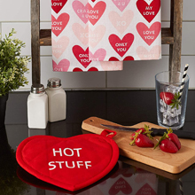 DII Gift Set Collection Kitchen Set, Potholder & Dishtowel Set, Lemon Plaid, 2 Piece