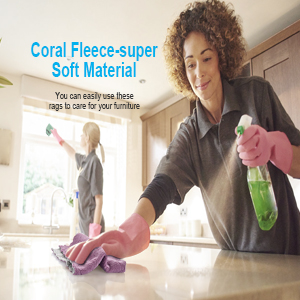 lSmall Reusable Cleaning Cloths, 6 x 10 inch, Super Absorbent Multipurpose Dish Cloths, for Furniture Rags, Kitchen Cloths, Tableware Quick-Drying Towels(11PCS)