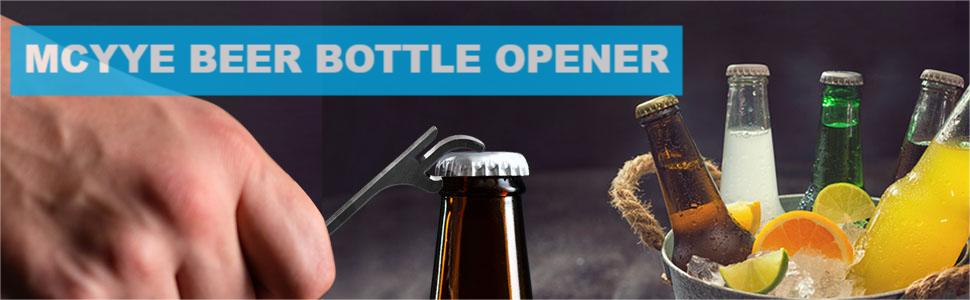 Mcyye 6PCS Colorful Mcyye Beer Bottle Openers, Premium Metal Keychain Bottle Opener, Beverage Bottle Opener for Men, Women, Small and Practical, Easy to Carry, Open the Lids of Beer Bottle Easily