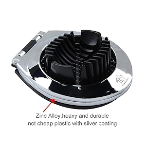 Multi Function Stainless Steel Egg Slicer Hard Boiled Eggs Dishwasher Safe Heavy Duty Egg Cutter Kitchen Helper