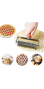 Lattice Roller Cutter, Pie Pizza Cookie Dough Roller Lattice Household Baking Pastry Tools(Plastic lattice cutter)