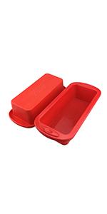 SILIVO Nonstick Fluted Cake Pans (2 Pack) - 7 inch Silicone Cake Pans for Jello, Monkey Bread and Bunte cake