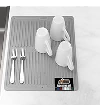 GORILLA GRIP BPA-Free Soft Silicone Oven Mitts and Pot Holders Sets of 4, Heat Resistant Waterproof Cooking Gloves, Thick Cotton Lining, Flexible Gripping for Baking Grilling, Kitchen Trivets, Almond