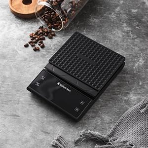 KitchenTour Coffee Scale with Timer for Brew Artisanal Java - Pour Over Scale for Slow Drip and French Press Coffee - Multifunction Kitchen Food Scale with Grams and oz
