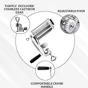 Commercial Meat Tenderizer Cuber – Heavy Duty Steak Flatten Tool Meat Grinder Attachment Clamp-on Rolling Cuber for Efficient Meat Tenderizing